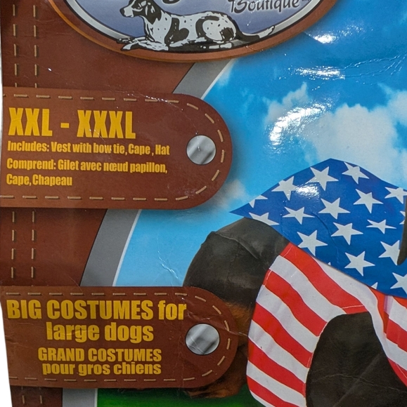 Rubie's Uncle Sam's Dog Outfit with Hat - Picture 7 of 8